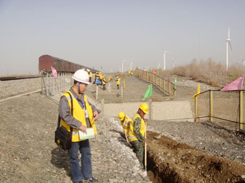 公司参与监理的兰新线红柳河至乌西段电化改造项目
