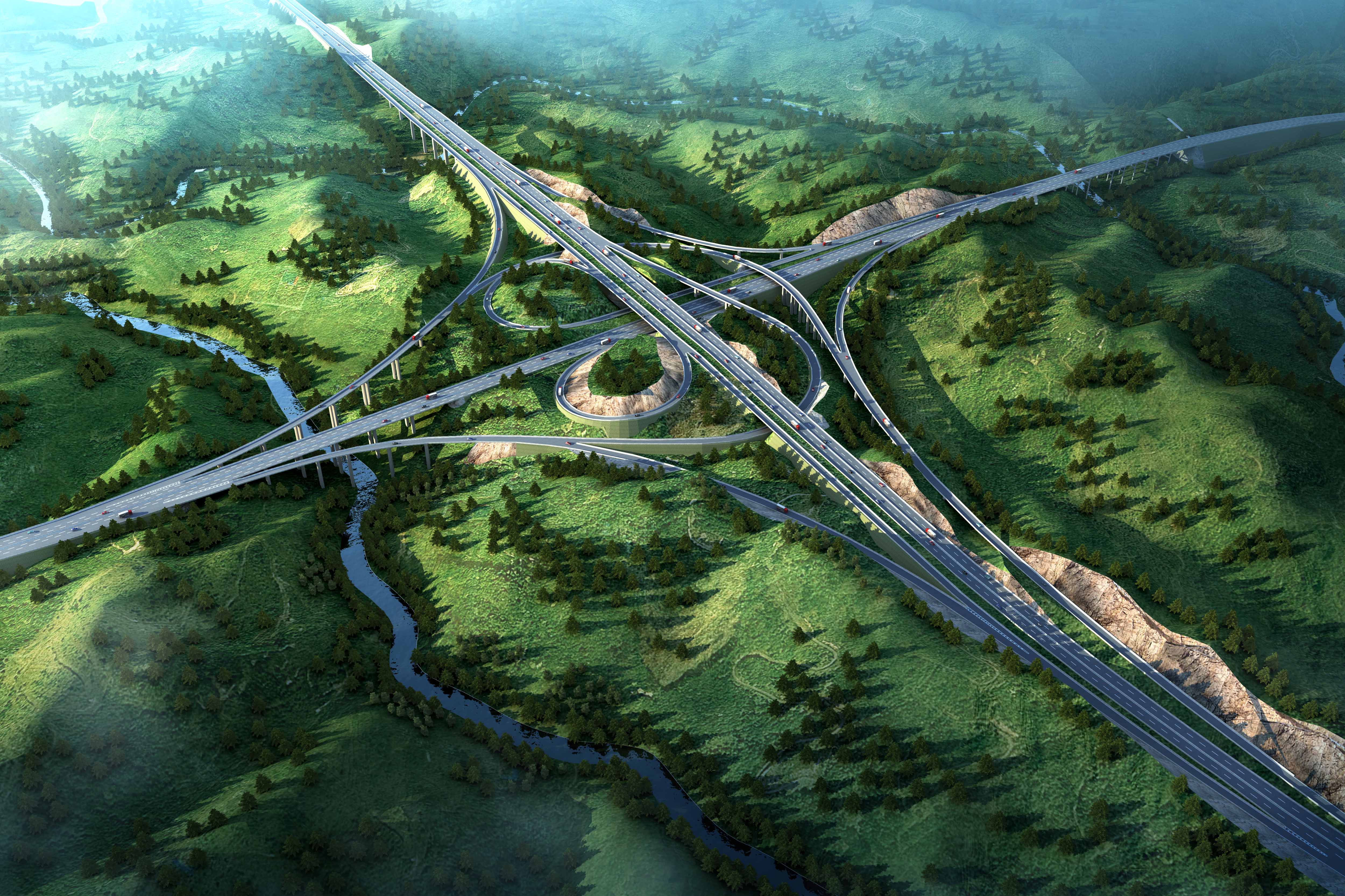 公司参与监理的济洛西高速公路工程